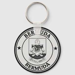 Rundes Emblem Bermudas Schlüsselanhänger