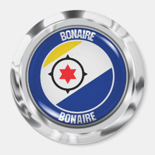 Rundes Emblem Bonaires Magnet