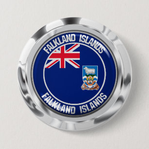 Rundes Emblem Falklandinseln Button