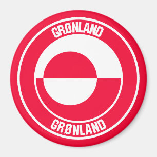 Rundes Emblem Grönlands Magnet