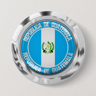 Rundes Emblem Guatemalas Button