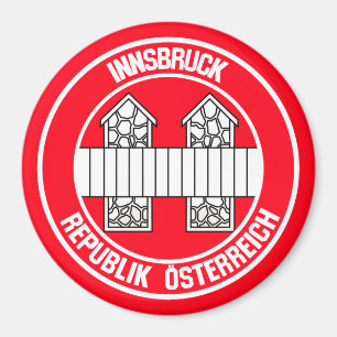 Rundes Emblem Innsbrucks Magnet