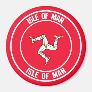 Rundes Emblem Isle of Mans Magnet