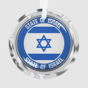 Rundes Emblem Israels Ornament
