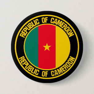 Rundes Emblem Kameruns Button