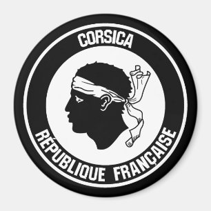 Rundes Emblem Korsikas Magnet