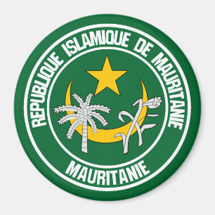 Rundes Emblem Mauretaniens Magnet