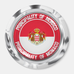 Rundes Emblem Monacos Magnet