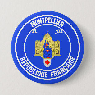 Rundes Emblem Montpelliers Button