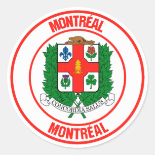 Rundes Emblem Montreals Runder Aufkleber