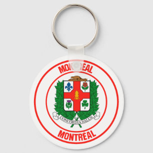 Rundes Emblem Montreals Schlüsselanhänger