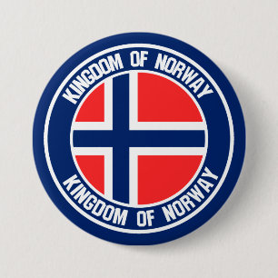 Rundes Emblem Norwegens Button