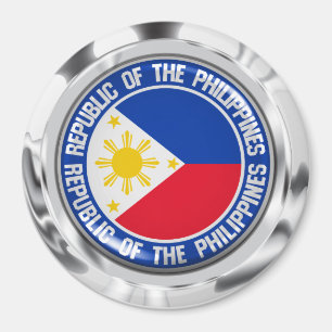 Rundes Emblem Philippinen Magnet