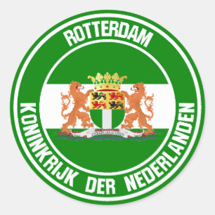 Rundes Emblem Rotterdams Runder Aufkleber