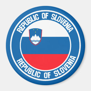 Rundes Emblem Sloweniens Magnet