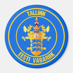 Rundes Emblem Tallinns Magnet