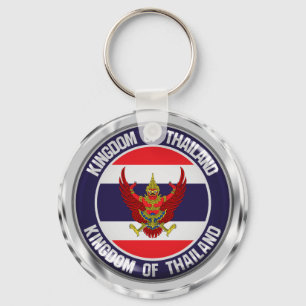 Rundes Emblem Thailands Schlüsselanhänger