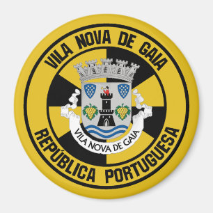 Rundes Emblem Vila Nova de Gaias Magnet