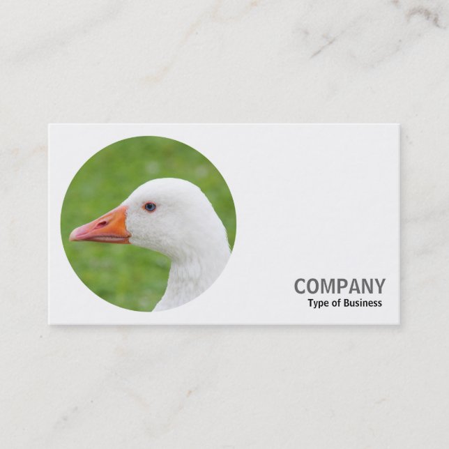Rundes Foto - Emden Gans Visitenkarte (Vorderseite)