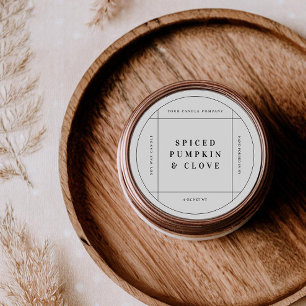 Rundes Kerzenprodukt-Etikett Aufkleber Geschäftset