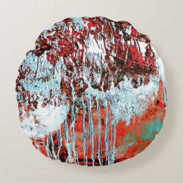 Rundes Kissen – Corrosion Pulse