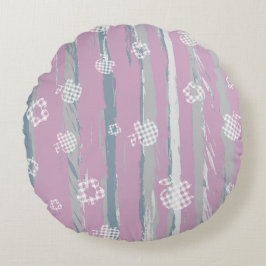 Rundes Kissen – Gingham Orchard