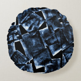 Rundes Kissen mit geometrischem Design