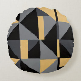 Rundes Kissen Moderne Geometrie Handwerkskunst