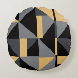 Rundes Kissen Moderne Geometrische Handwerkskunst