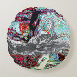 Rundes Kissen – Strata Pulse