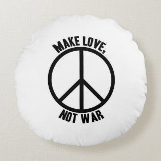 Rundes Kissenschwarzes u. -WEISS Rundes Kissen