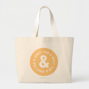 Rundes Logo 5 Toms und Jerry Jumbo Stoffbeutel