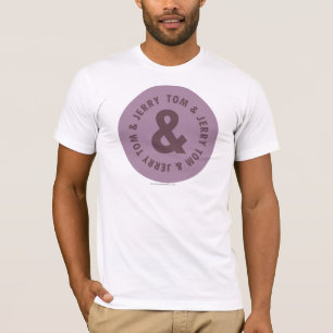 Rundes Logo 7 Toms und Jerry T-Shirt