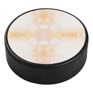 Rundes Meditationskissen mit einem symmetrischen Eishockey Puck