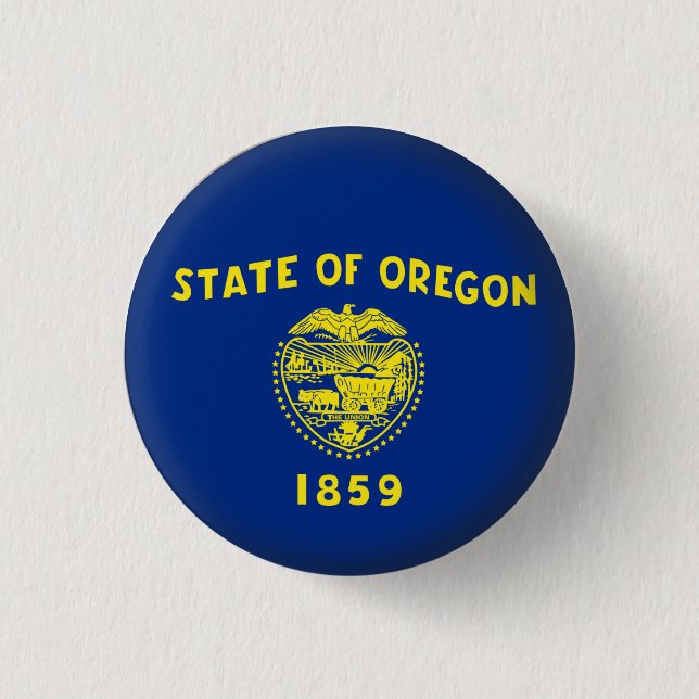 Rundes Oregon Button (Vorderseite)