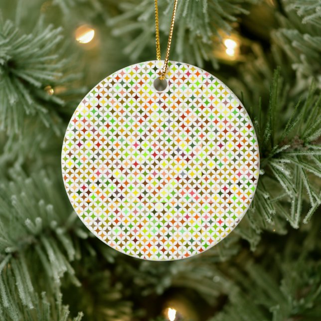 Rundes Ornament mit einem geometrischen Muster (Baum)
