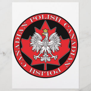 Rundes Polnisch-Kanadisches Blatt