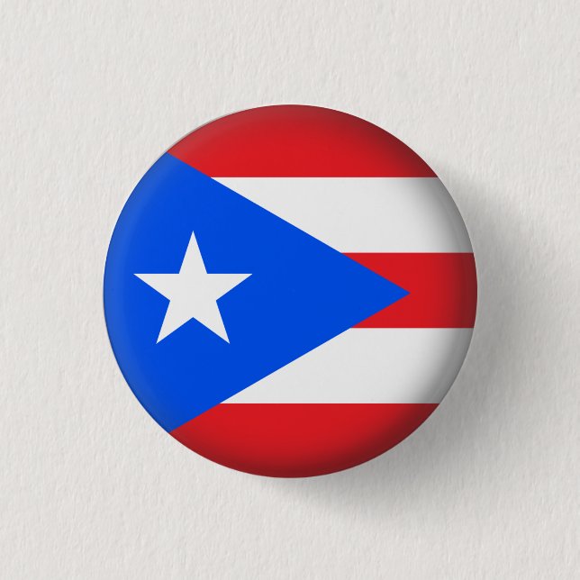 Rundes Puerto Rico Button (Vorderseite)