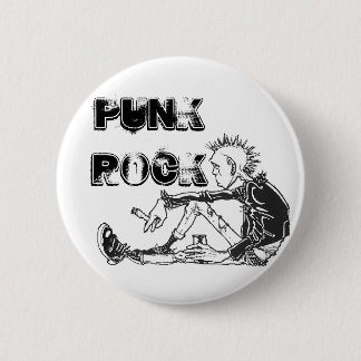 Rundes Punkfelsen-Genre-Button Button