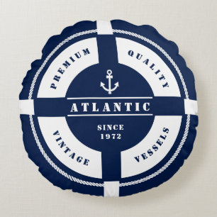 Rundes Ring-Bojen-Kissen mit dem Aufkleber - Rundes Kissen