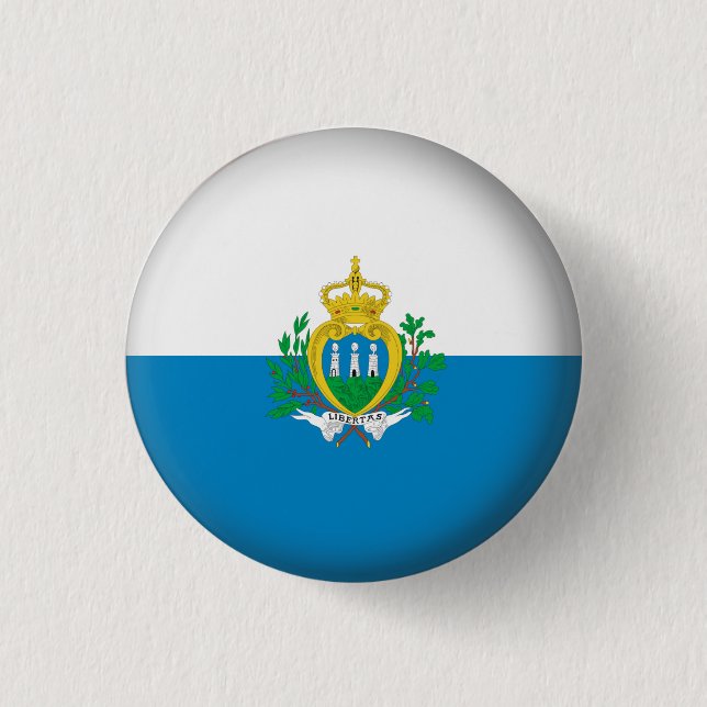 Rundes San Marino Button (Vorderseite)