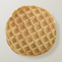 Rundes Waffel-Kissen