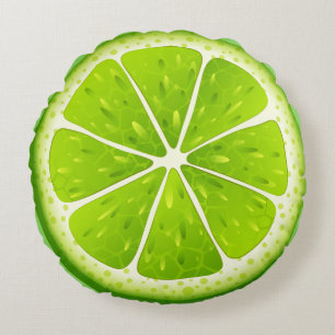 Rundes Wurfkissen-Lime Kissen
