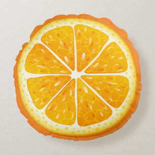 Rundes Wurfkissen-Orange Kissen