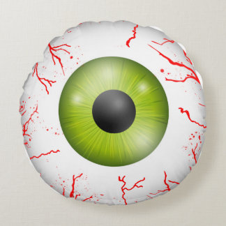 Rundes Wurfs-Kissen Bloodshot Augapfel-Halloweens Kissen