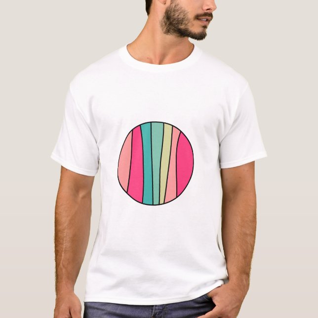 Rundfarbe Abstrakt 160422(02) T - Shirt (Vorderseite)