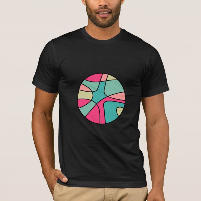 Rundfarbe Abstrakt 160422(04) T - Shirt (Vorderseite)