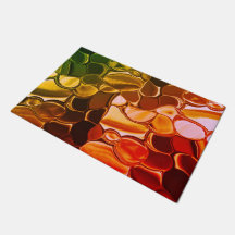 Rundformen, die von rot zu grün übergehen