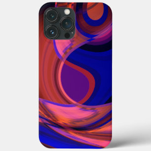 Rundförmige und gekrümmte Formen in königsblau bis Case-Mate iPhone Hülle