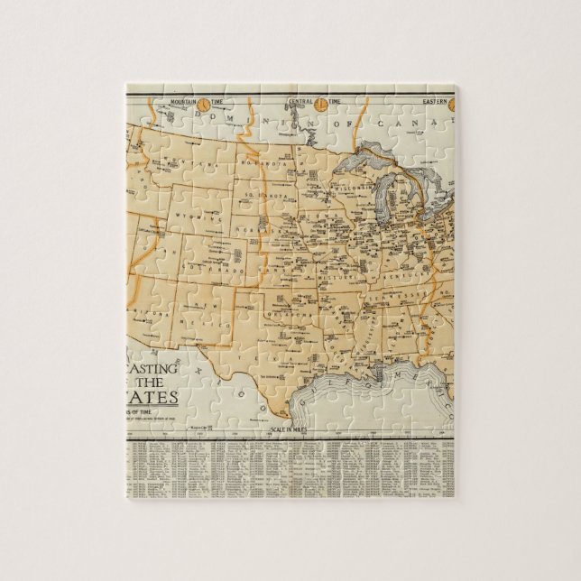 Rundfunkstationen der Vereinigten Staaten Puzzle (Vertikal)